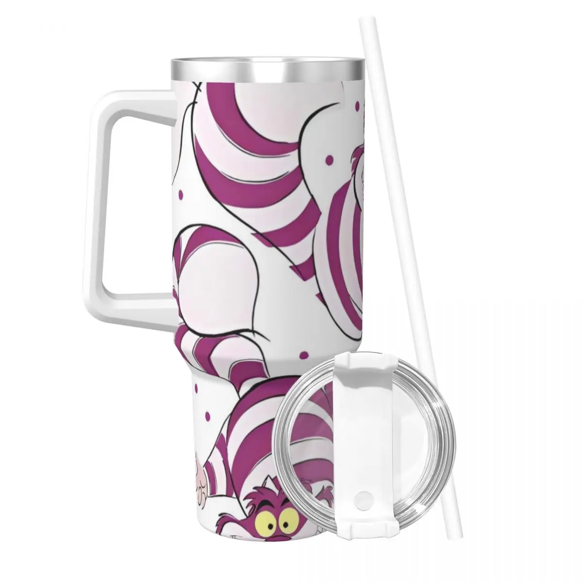 Stainless Steel Tumbler Alice In Wonderland Coffee Mug Insulated Cold and Hot Car Mugs Travelist Graphic Water Bottle