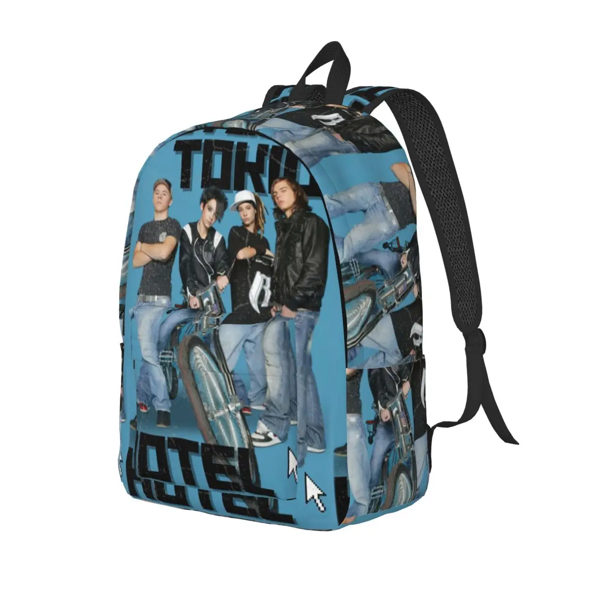 Tokio Hotel Backpack for Men Women Cool Student Work Daypack BillKaulitz Rock Laptop Computer Shoulder Bag Outdoor