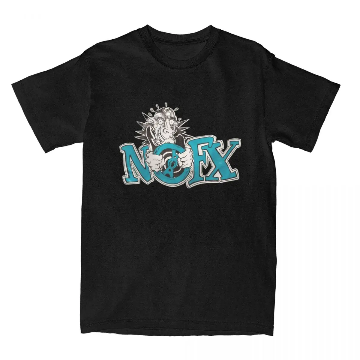 Vintage Nofx Punk Band T Shirts Merch Men Women's 100% Cotton Leisure T-shirt Short Sleeve Clothing Adult