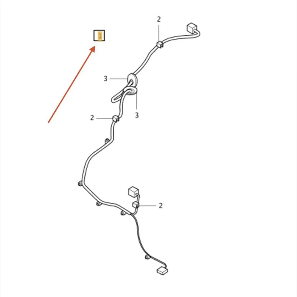 OEM 30786217 lift gate Rear trunk door wiring harness for Volvo S80