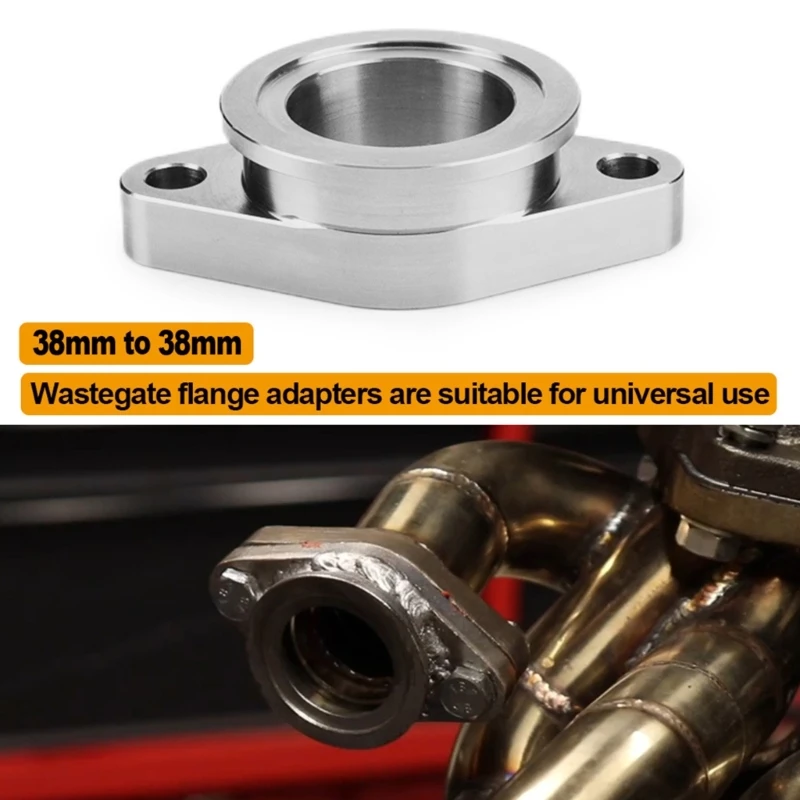 

Convenient 38mm to 38mm Manifold Adapter Easy to Install 38mm to 38mm 2 Flange Adapter Suitable for Car Enthusiasts