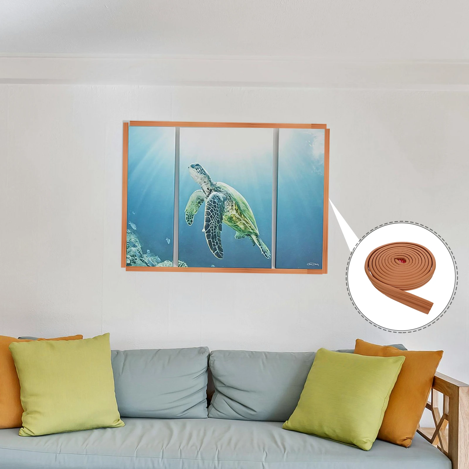 Self Adhesive Border Ceramic Tile Trim Peel Stick Wall Borders Flexible Molding Decor Interior Wall Display Notice