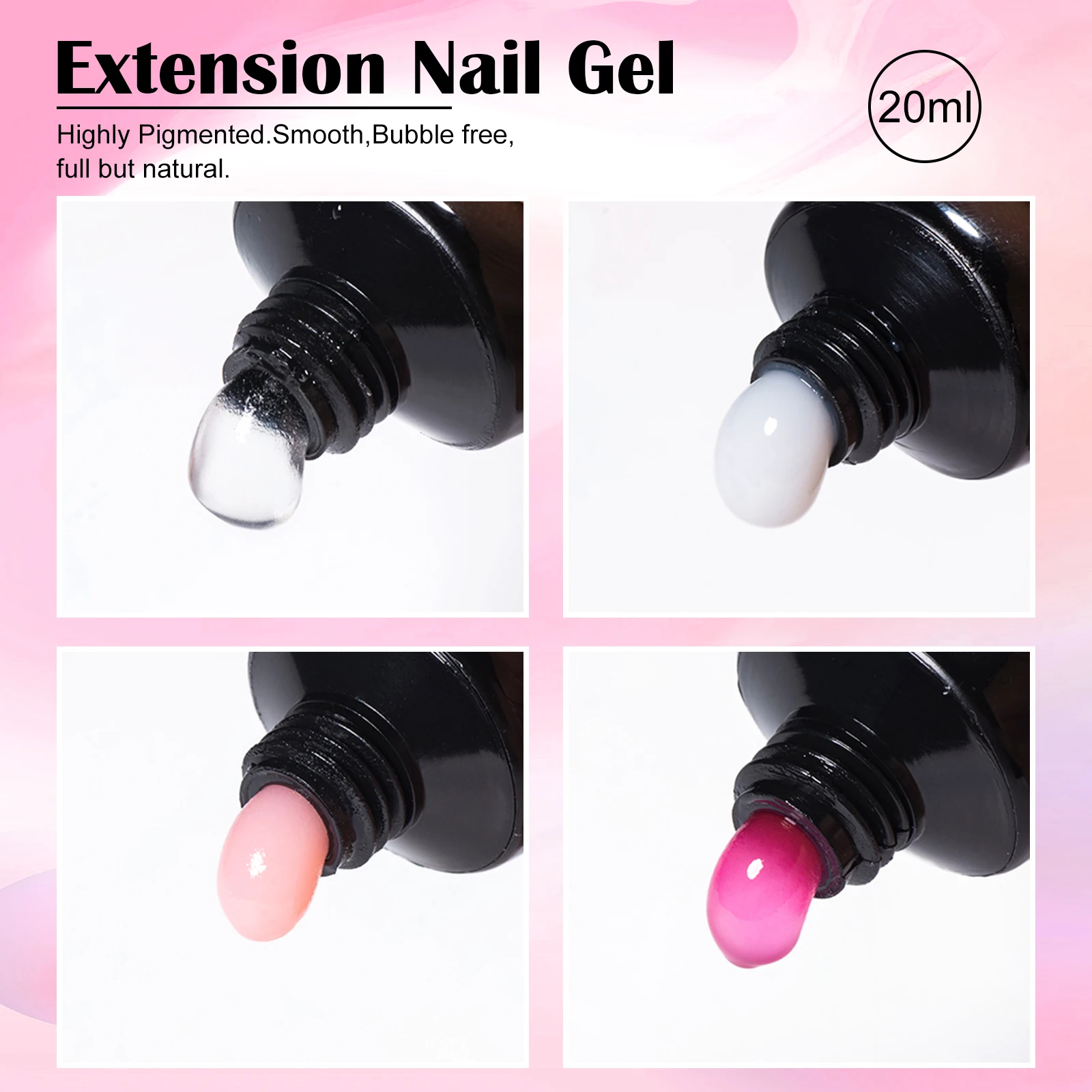 ชุดทำเล็บเจลต่อเล็บ MSRUIOO 10 ชิ้น/ชุด เจลเบส เจลท็อปโค้ท ติดทนนาน สำหรับตกแต่งเล็บ DIY เสริมความยาวเล็บ ใช้งานง่าย