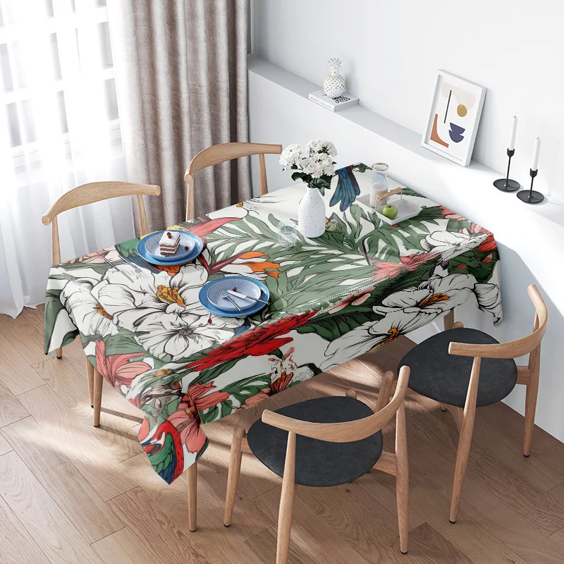 Vibrant Floral TableclothA Must-Have for Your Dining Room Décor