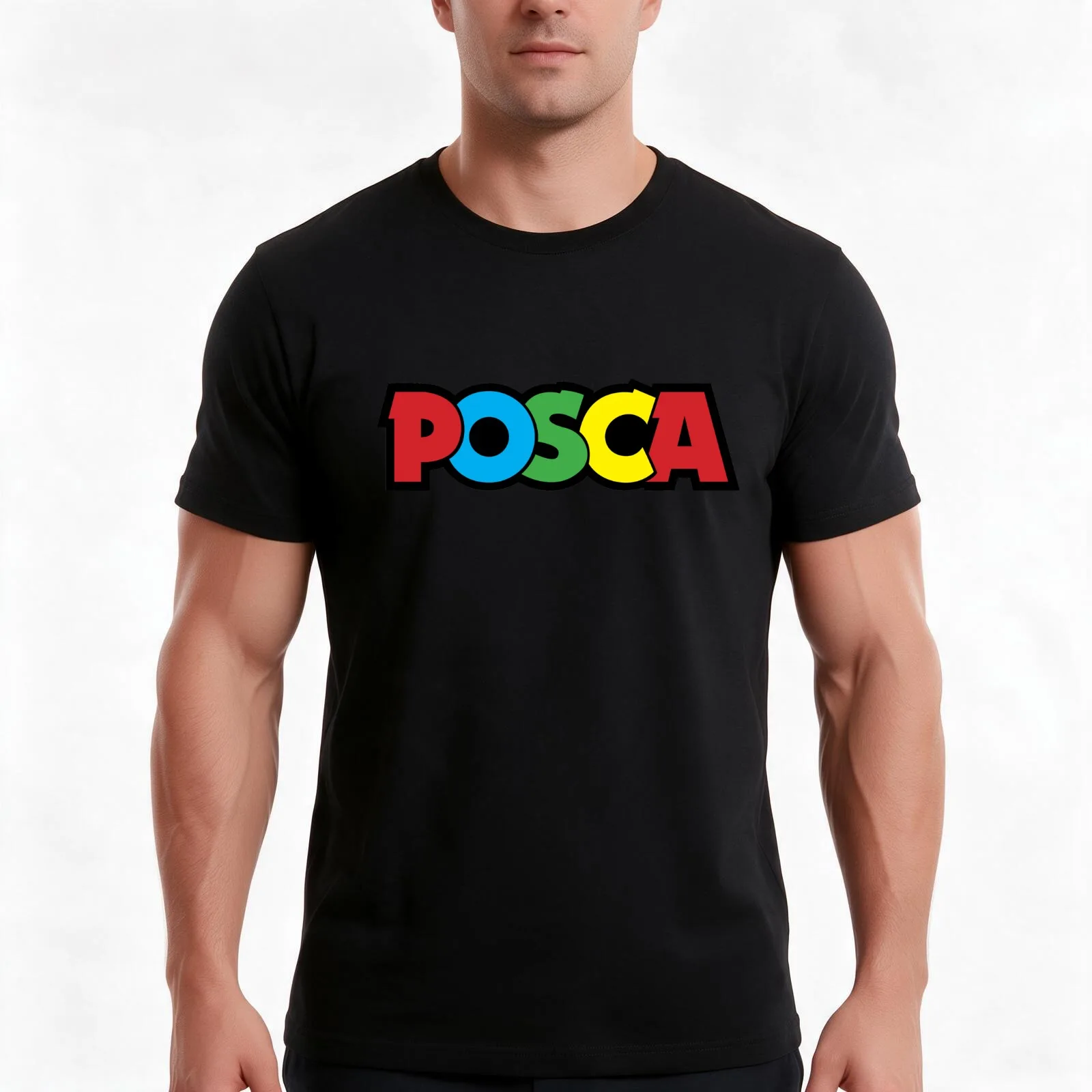 colorful market brand T-Shirt, Summer Casual Cotton Tee, Oversized Streetwear Tops, Vintage Graphic Print, Unisex Men Women