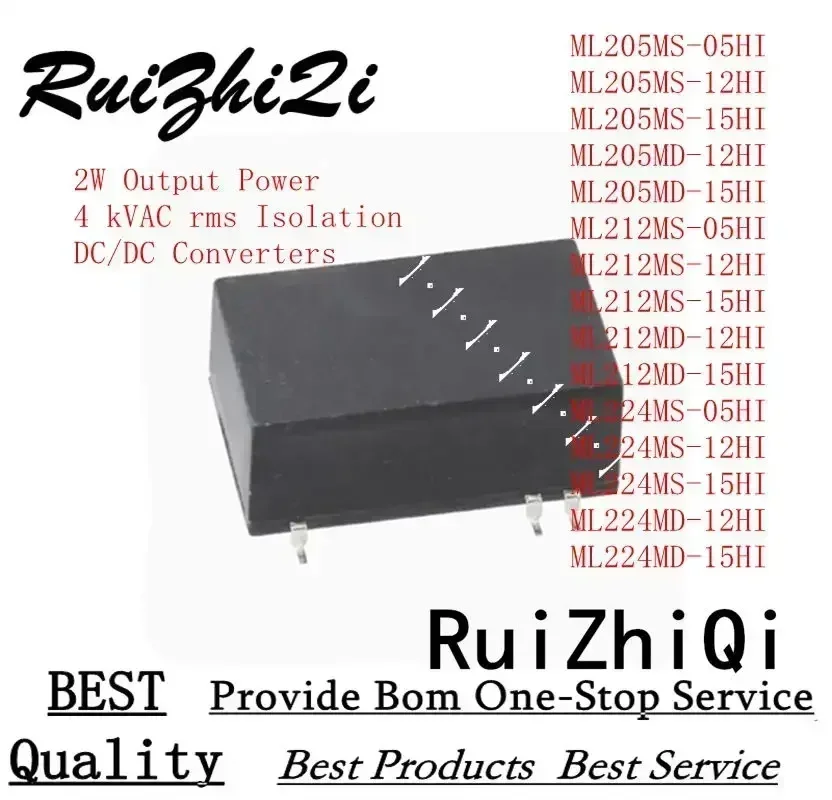 10PCS/LOT ML212MD-12HI ML212MD-15HI ML224MS-05HI ML224MS-12HI ML224MS-15HI ML224MD-12HI ML224MD-15HI 2W 4000 VAC SMD DC/DC POWER