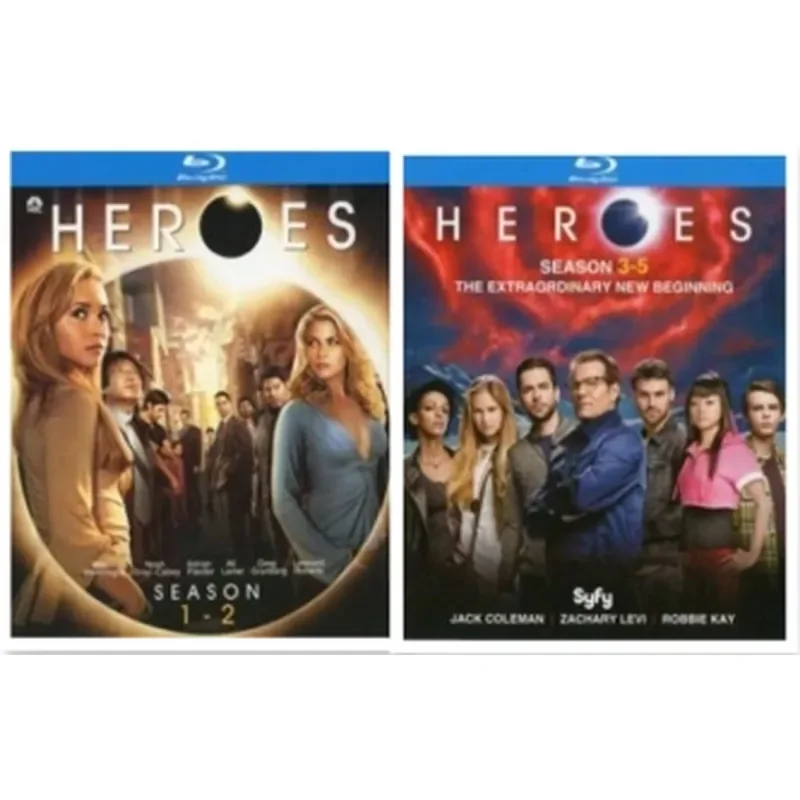 

BD Blu-ray Ultra HD American Drama Hero Super Hero Seasons 1 to 5 Uncut 8 Disc Box