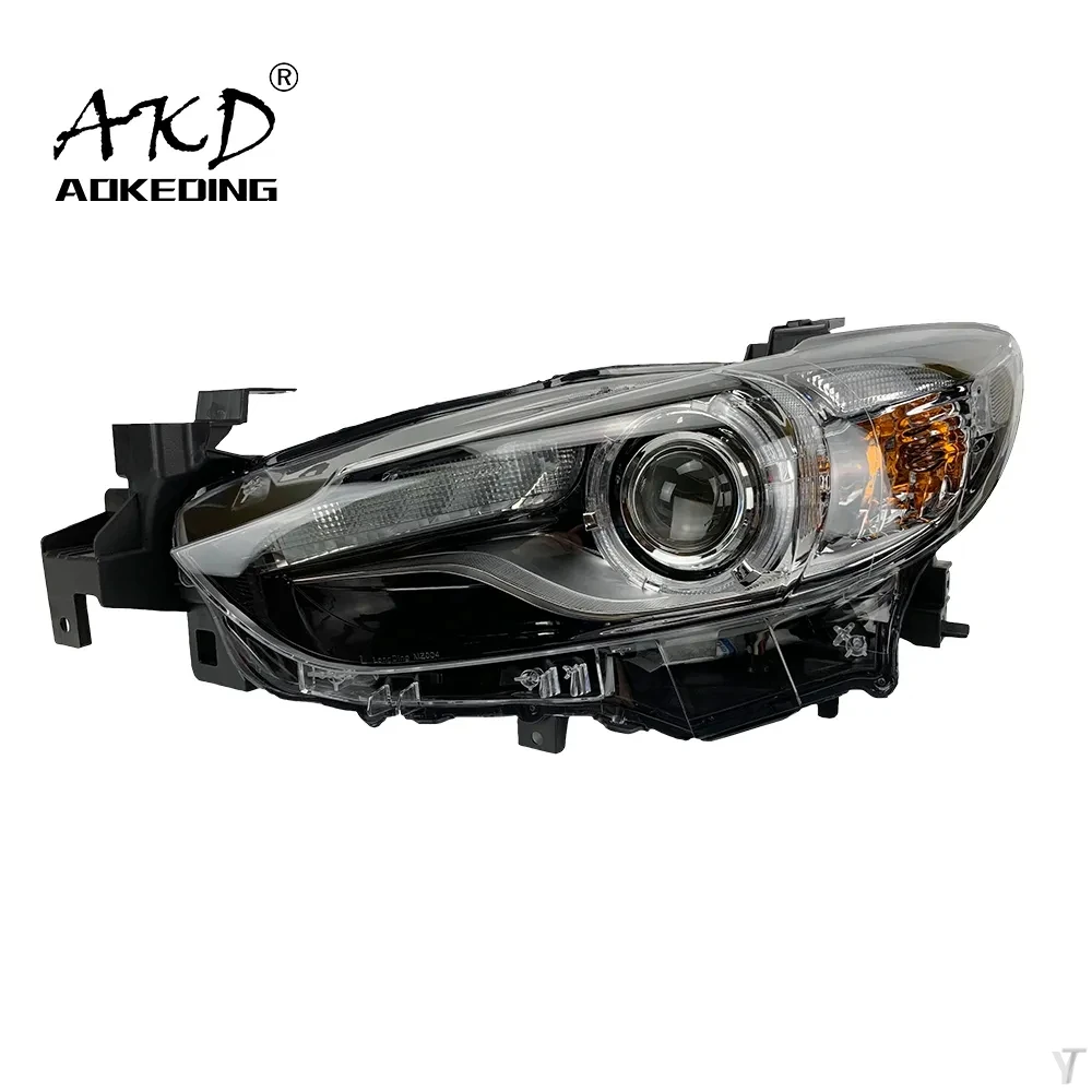 Car Front Headlights for Mazda 6 Headlights 2013-2016 Mazda6 Atenza LED Bulb DRL Hid Head Lamp Bi Xenon Porjector Accessories