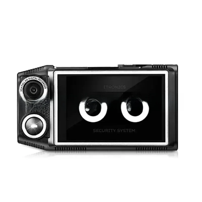 Itronics Itb 7000Plus Cam مسجل خلفي للكاميرا الأمامية والخلفية المزدوجة مع GPS لوقوف السيارات 24H #3