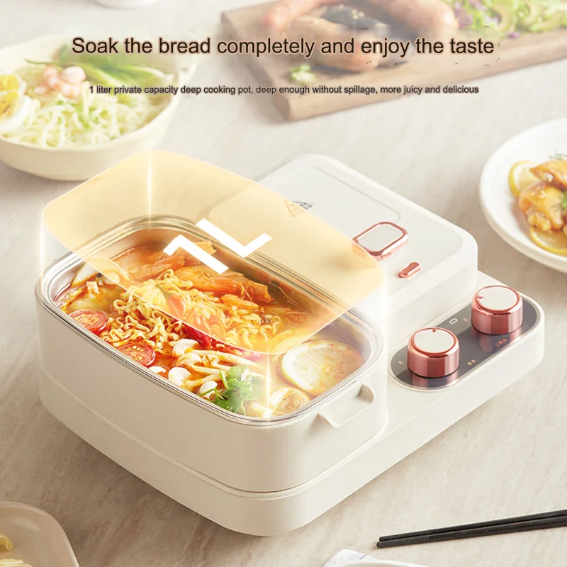 Macchina per panini con uova fritte per toast Smart Home con pentola Macchina per la colazione 3 in 1 Macchina per la colazione automatica