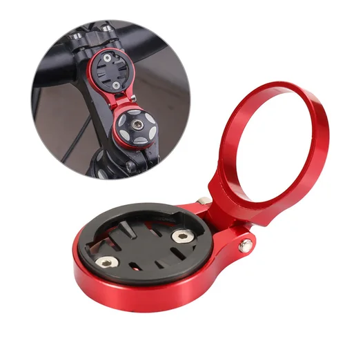 Imagen 2 del producto Soporte de montaje de vástago ajustable para ordenador de bicicleta, cronómetro, velocímetro, accesorios para Garmin, Bryton, Cateye