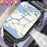 Ultra Slim AMOLED HD Bluetooth Call Smartwatch GPS Sports Waterproof Watch Men's ECG+PPG Smart Watch Android IOS