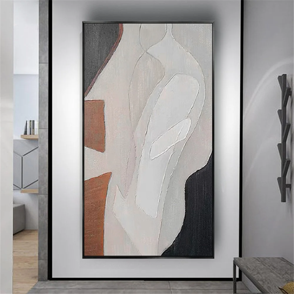 Modern Abstract Texture Canvas Paintings Wall Decor Picture Art 100% Hand-Painted Latest Design For Home Room Decor
