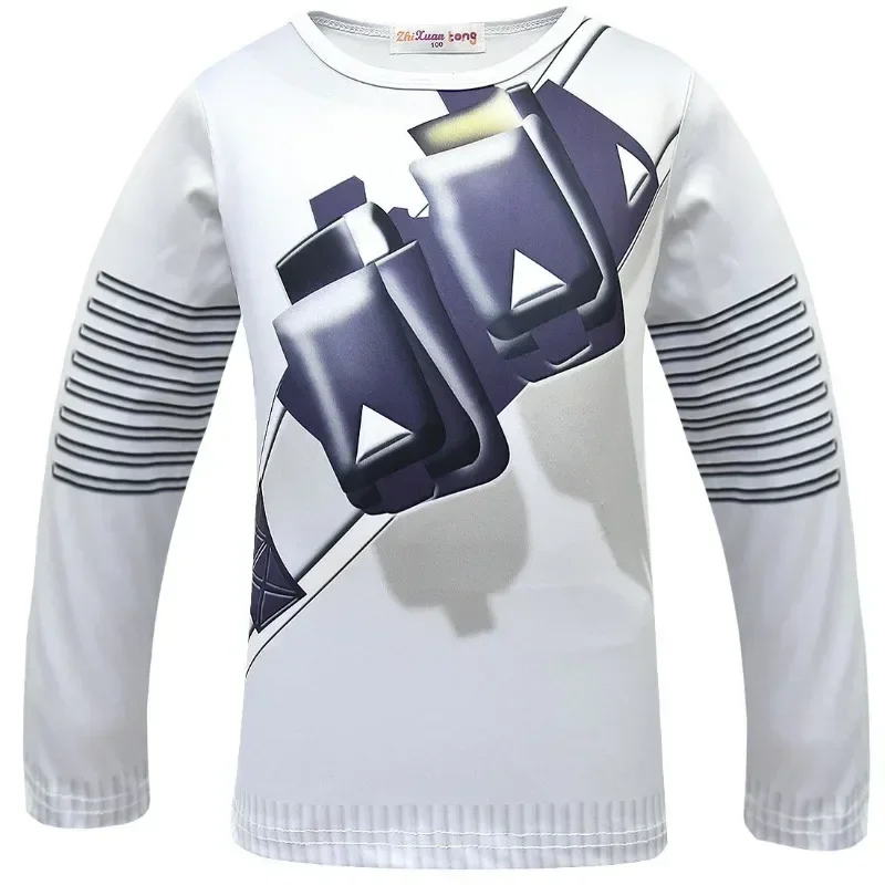 EE01 DJ Рок-музыка Детская толстовка Fortnite Костюм Улыбающееся лицо DJ Костюмы для косплея Хлопчики Костюм для выступлений на Хэллоуин Io0!