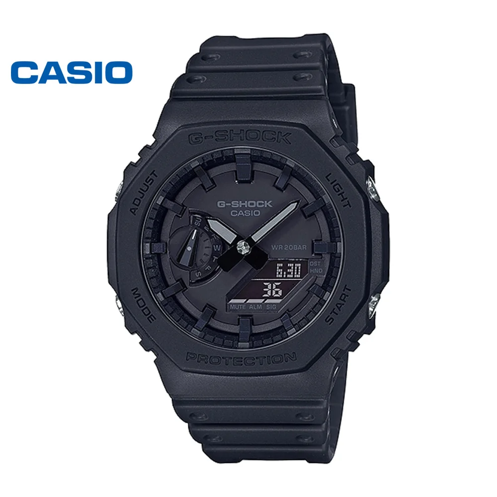 NEW Casio GA-2100 series men\'s watch octagonal fashion casual waterproof dual display G-SHOCK shock-resistant sports watch