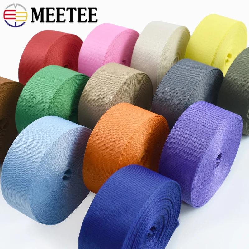 

5/10Meters 38mm Nylon Webbing Strap Garment Belt Sling Decorative Braid Ribbon Pet Collar Replace Safety Band Sewing Accessories