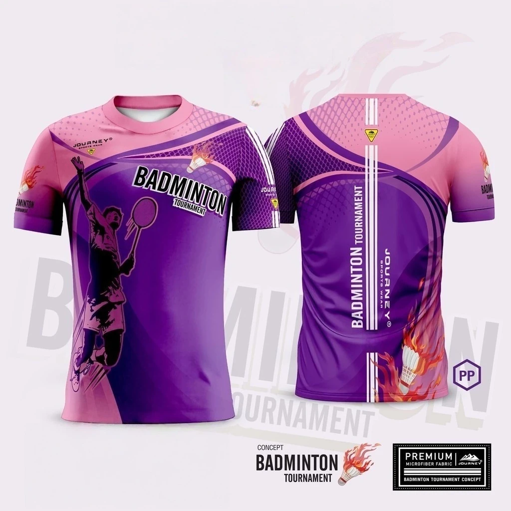 2025 BADMINTON T Shirt da uomo completamente sublimato Sport estivi Traspirante a maniche corte T-shirt con stampa 3D ad asciugatura rapida