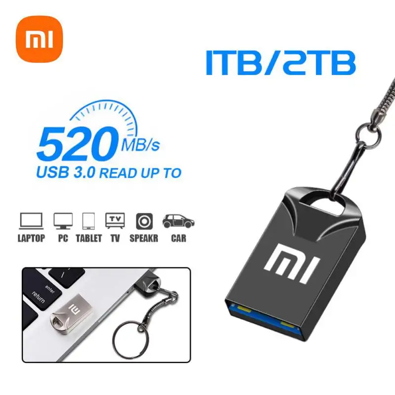 Xiaomi 2Tb Usb Flash Drives Type C Hoge Snelheid Metalen Pendrive 1Tb Draagbare 2-In-1 Usb Pen Drive Waterdichte Memoria Usb Flash Disk