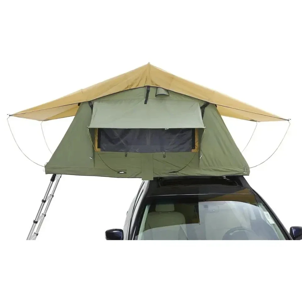 Outdoor Waterproof Camping Folding Car Roof Tents Family Car Rooftop Tents With Annex Room