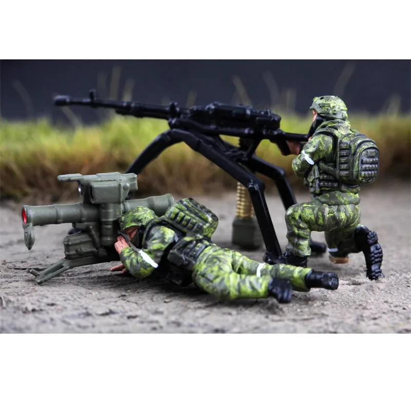 1:72 مقياس نموذج 2 قطعة بندقية ATGM الروسية مع كود مدفعي الجنود عمل الشكل لتقوم بها بنفسك المشهد ملحق جمع عرض المشجعين