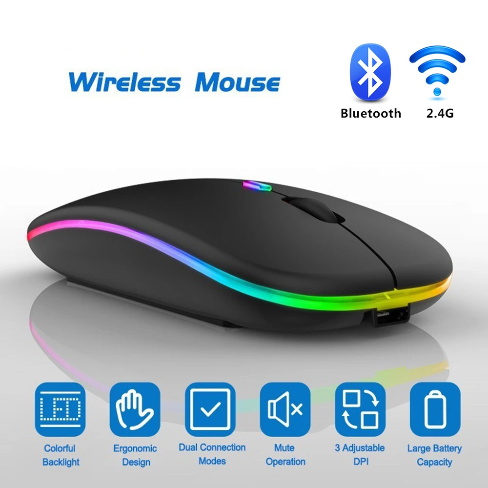 

Mouse Silent Mause Wifi Mouse Rechargeable Wireless Mouse Ergonomic Mini Mouse USB Optical Mice For PC laptop Desktop