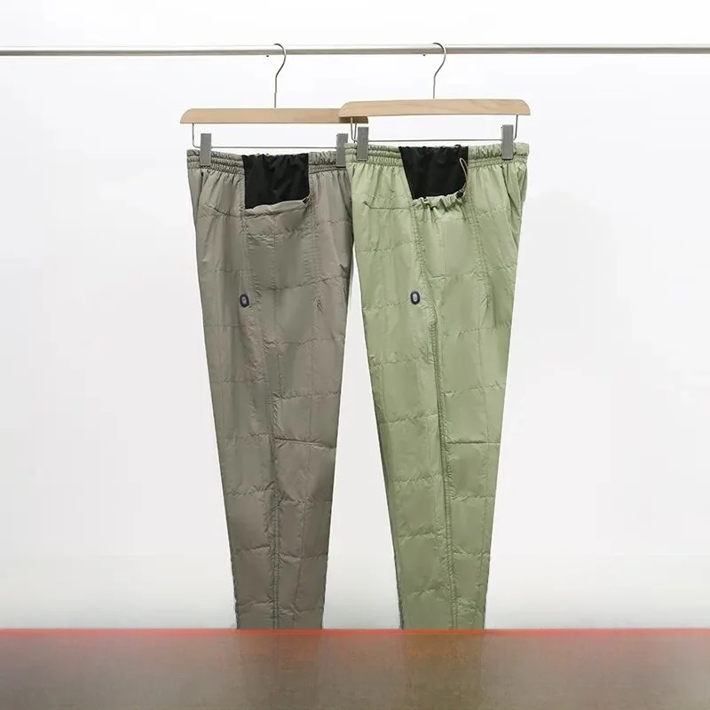 

Trendy Breathable Cotton Trousers for Men And Women with Elastic Waist Outdoor Winter Pants Youth Casual Long Straight Leg Pants