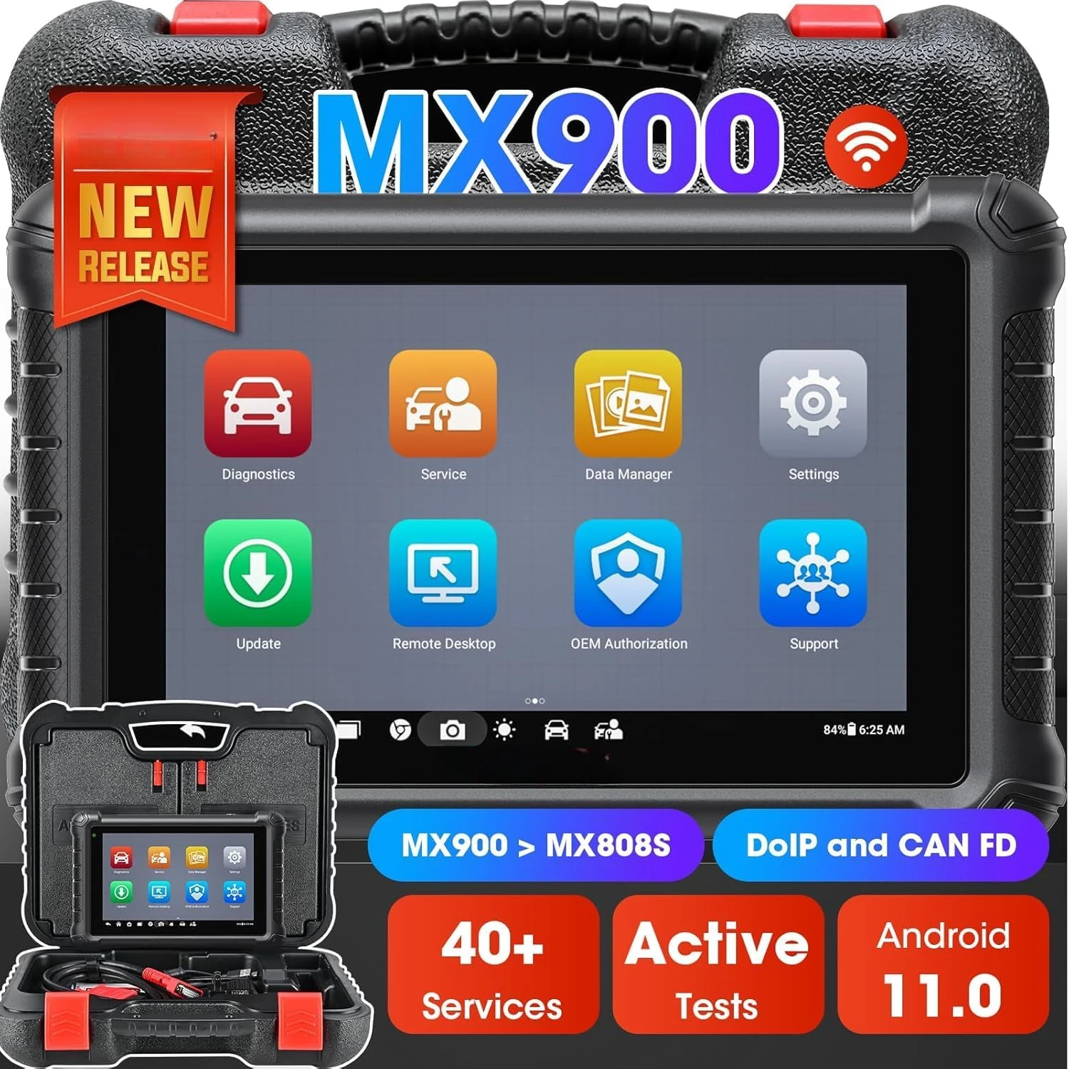 MaxiCheck MX900 OBD2 Scanner: 40+ Service, Updated of MaxiCOM MK808BT PRO, MX808S, MK808S for All Cars