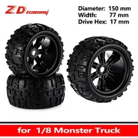 ZD Racing 2PCS/4PCS 1/8 Truggy Monster Truck Wheel Tires 17mm Hex Hub Tyre for Redcat Hsp Kyosho Hobao Hongnor Team Losi GM DHK