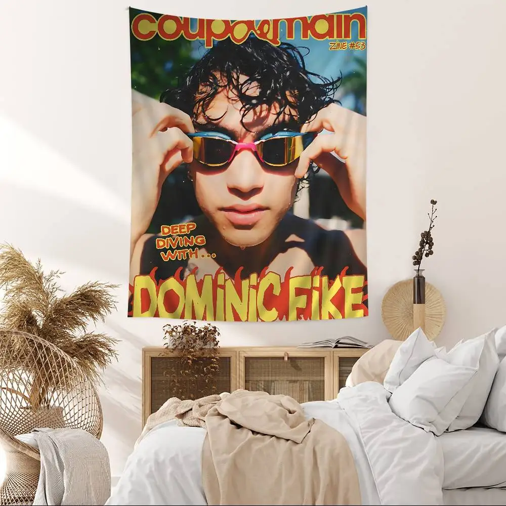 Pop Singer Dominic Fike Cartoon Tapestry Art Science Fiction Room Home Decor Wall Hanging Home Decor