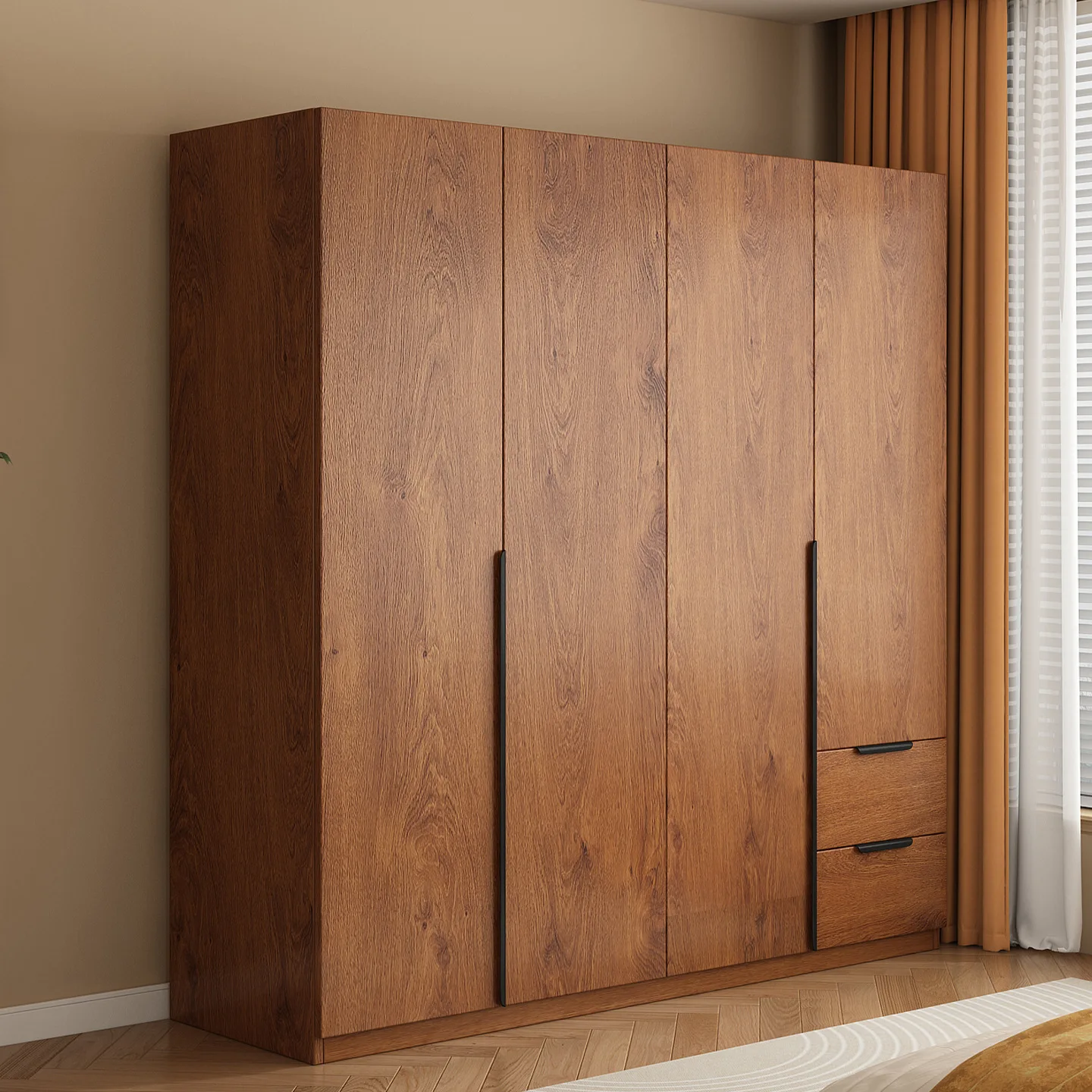 Wardrobe household bedroom small apartment bedroom rental room factory direct sales simple