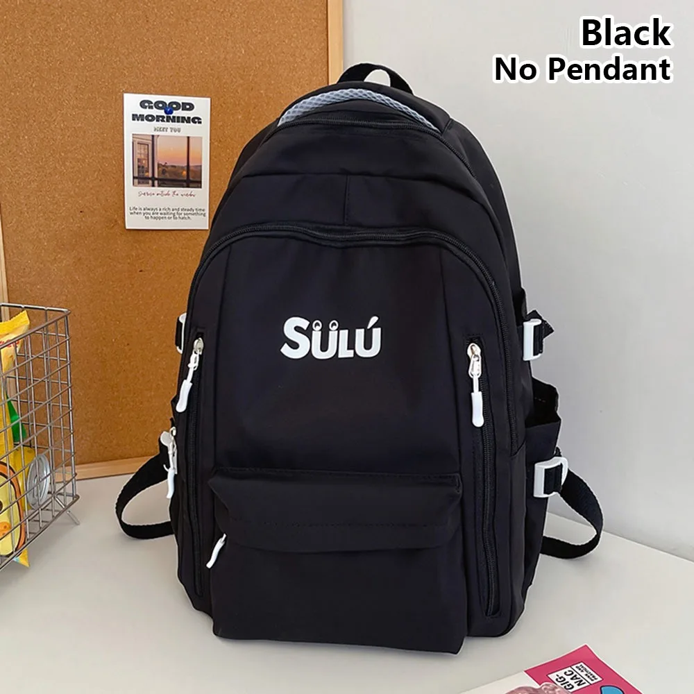 

1Pcs New Lightweight Simple Backpack Nylon Large Capacity Teenagers Shoulder Bag Cute Storage Bag for Girls