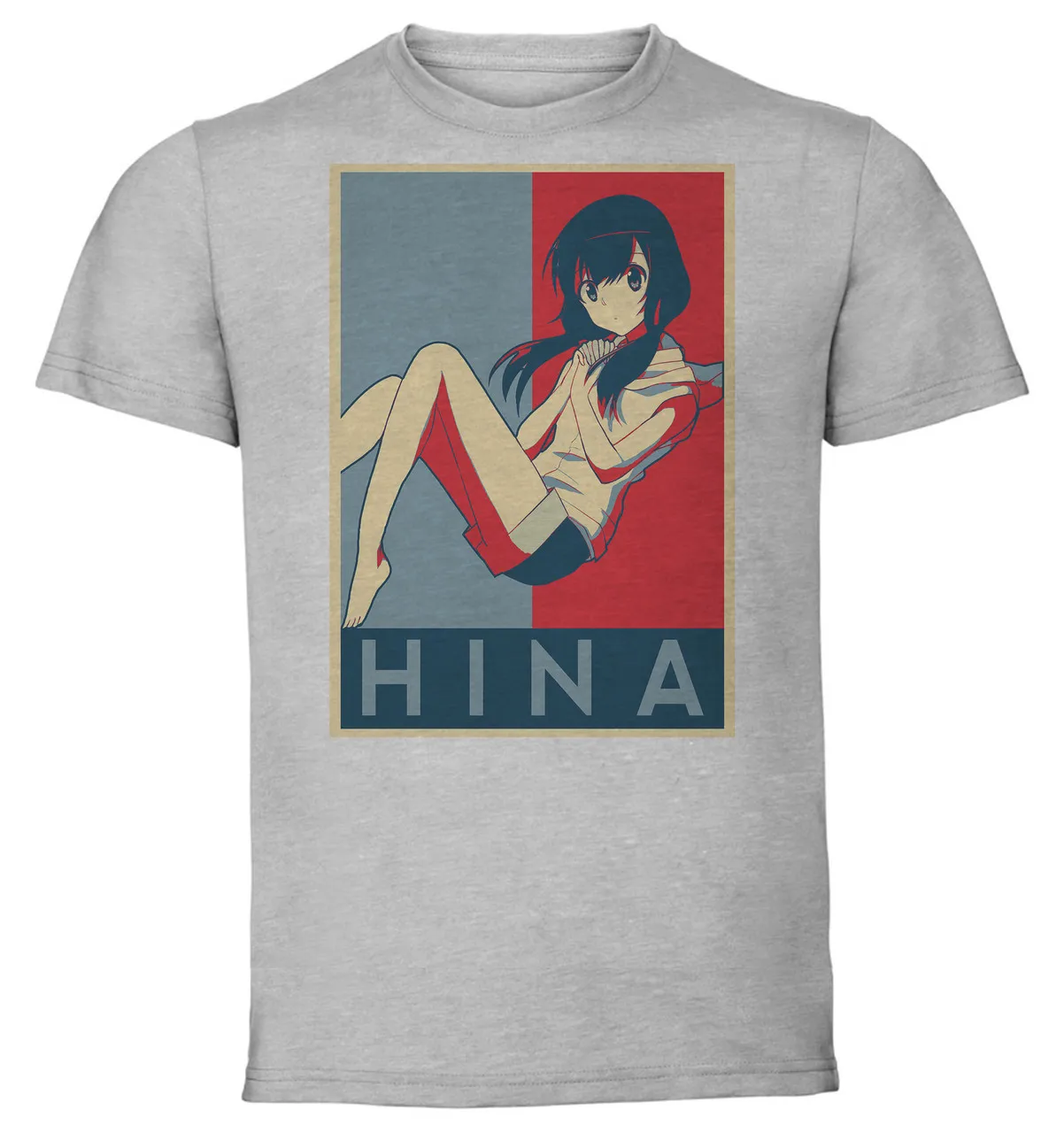 

T-Shirt Unisex Grey Propaganda Weathering With You Amano Hiina variant