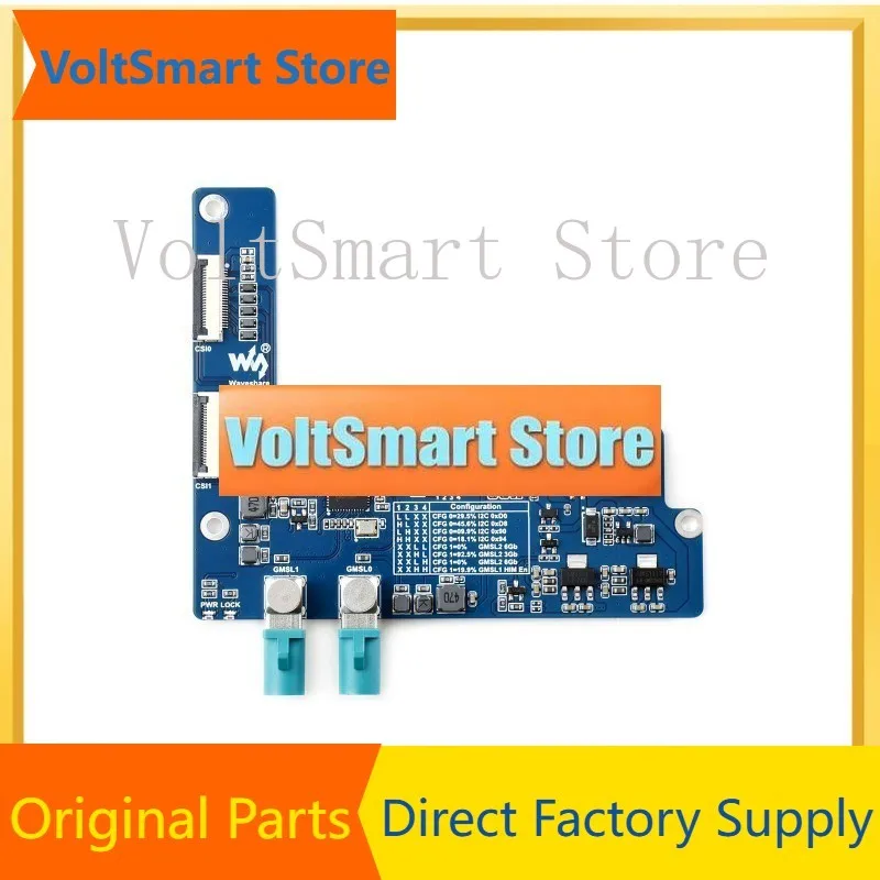 VoltSMAX9296A Deserializer-Based 2-Ch GMSL Camera Interface Board, Optimized For High-Speed, Low-Latency Data Transfer, Compatib