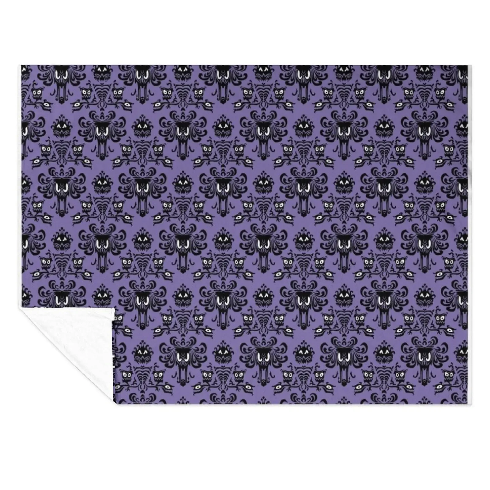

Haunted Mansion Wallpaper Throw Blanket Soft Plush Plaid Furry Luxury St Custom Blankets