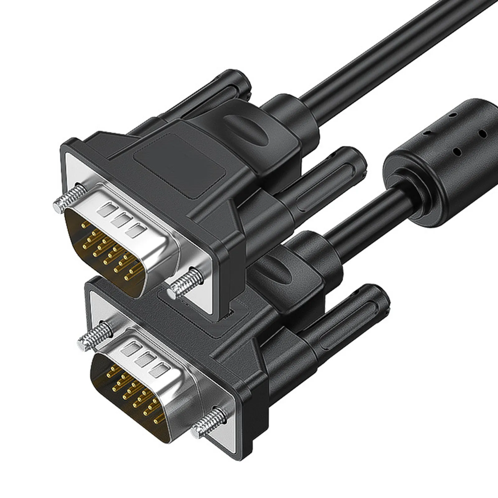 VGA Male to Male Cable Full Copper Double Shielded 15 Pin HD 1920x1080 60Hz VGA Cable for Computer Laptop VGA Male to Male Cable