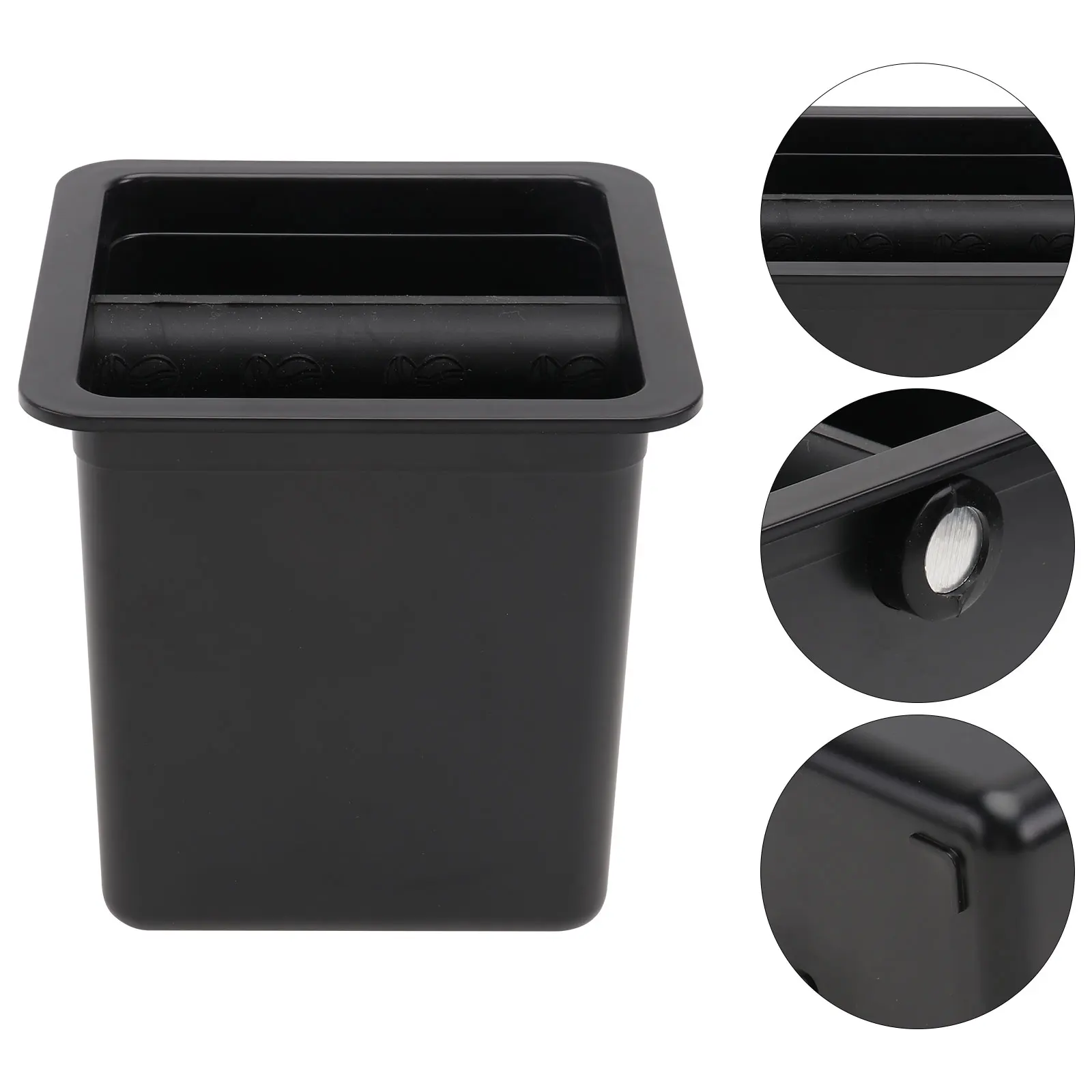 

Coffee Grounds Bucket Trash Can for Espresso Maker Compact Coffee Easy Clean Large Capacity Home Bar Use