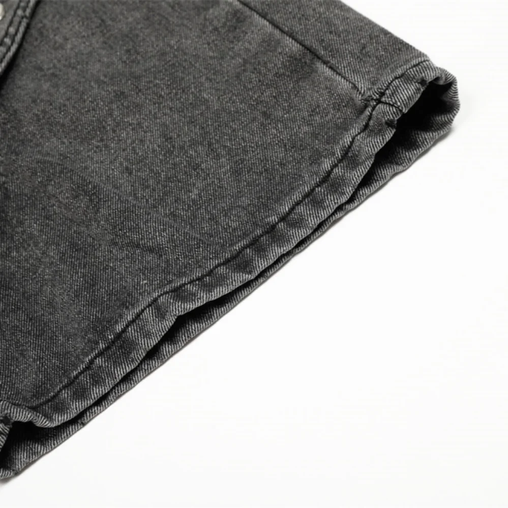 MWJLPWQ Men's Punk-Style Distressed Washed Jeans Streetwear Deconstructed Patchwork Unique Niche Straight Pant 2026 Autumn 15107