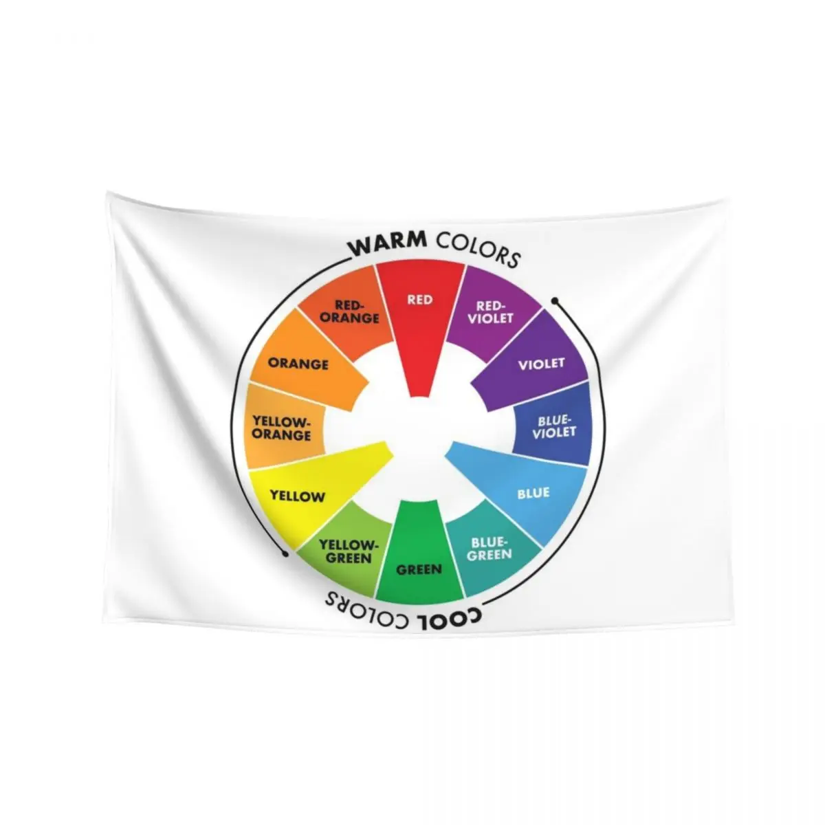 

Color Wheel - Primary, Secondary & Tertiary Colors Tapestry Room Decor Aesthetic Hanging Wall Tapestry