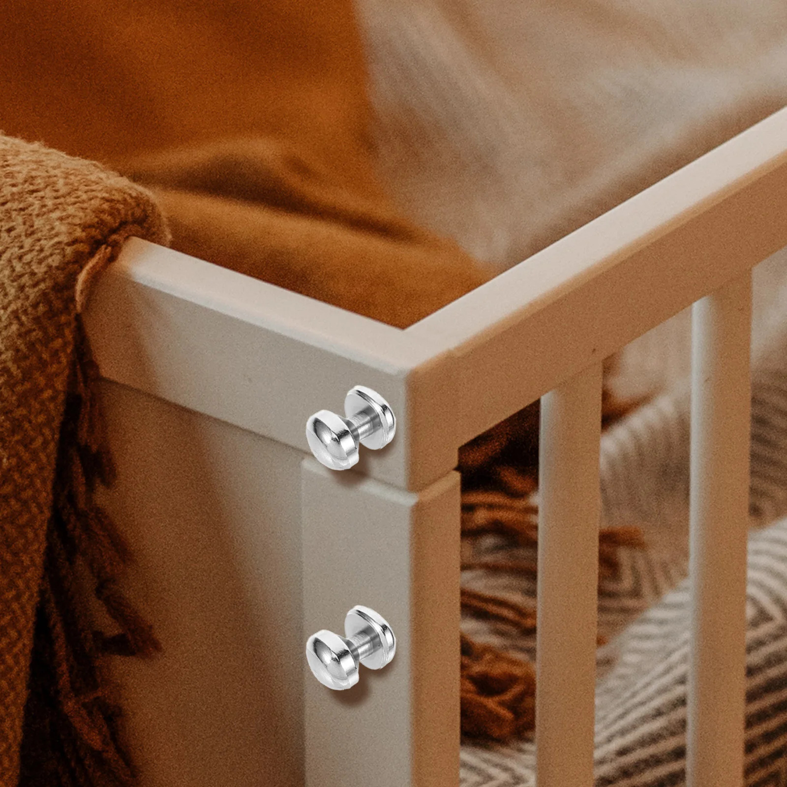 

4 Pcs Crib Latch Baby Bed Hook Window Screen Plunger Latches Pins Switch Spring Shed Loaded Iron Gate Furniture Leg