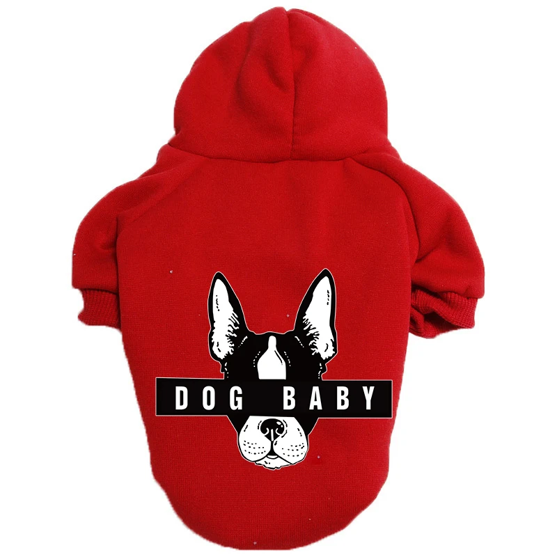 Dog Winter Hooded Sweatshirt for Small and Medium Doggy Pet Coat Puppy Cat Jacket Clothes Chihuahuas French Bulldog Costume