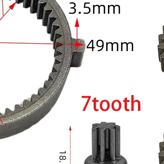 

W*rench Gear Assembly Brushless Motor Large Ring For Electric Lithium W*rench Power Tool Replacement Parts Aluminum Iron
