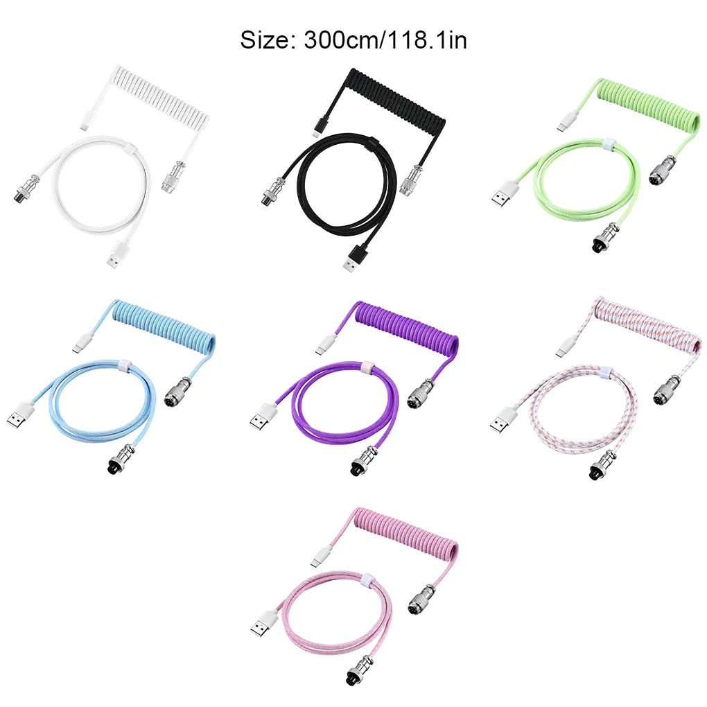 快適な動きと引張強度の接続のためのスケーラブルな USB ケーブルは長くても短くても構いません緑色