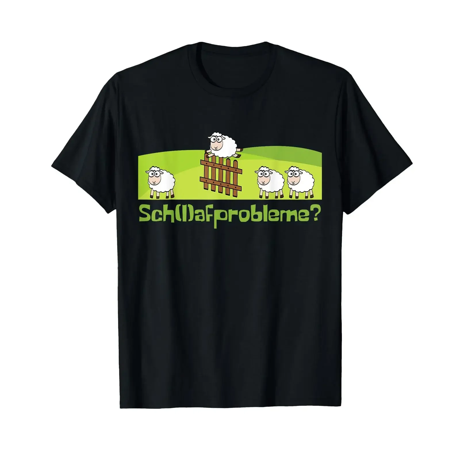 T-shirt drôle sur le thème des problèmes de sommeil et des moutons, vintage, délavé, confortable, streetwear, vêtements de créateur graphique, respirant, tendance.