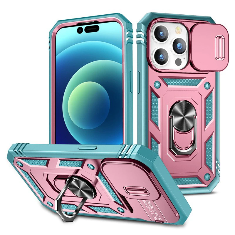 Schiebe-Kameraobjektivschutz Magnetringhalter Hülle für iPhone 18 17 16 15 14 13 12 11 Pro Max Plus Mini XR Stoßfeste Abdeckung – Detail 12