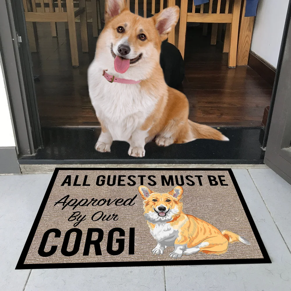 CLOOCL All Guests Must Be Approved By Our Beagles Doormat 3D Print Pet Dog Doormat Non Slip Floor Mat Decor Porch Drop Shipping