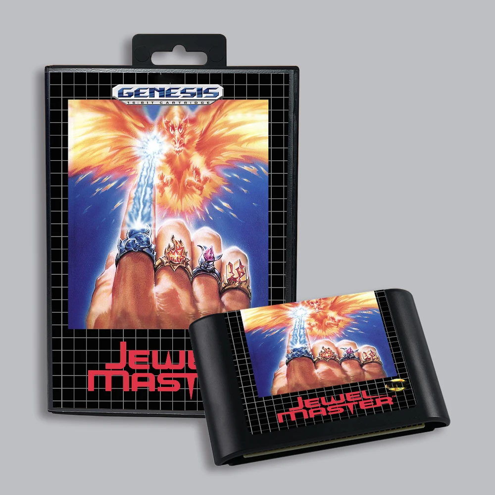 per cartuccia di gioco retrò Jewel Master a 16 bit per console per videogiochi Sega Genesis Megadrive