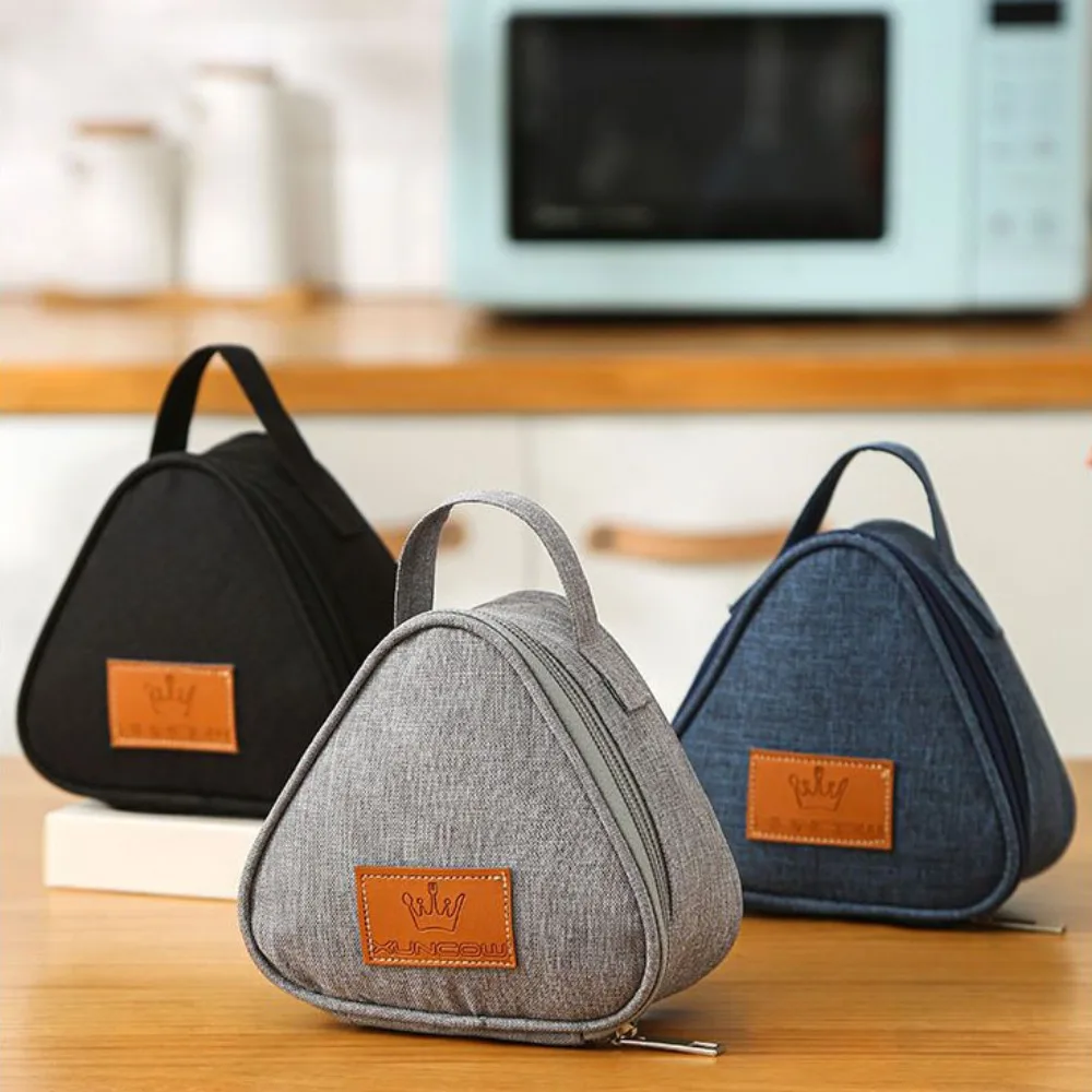 High Quality Portable Triangular Insulation Bag Mini Durable Thermal Cooler Lunch Tote Aluminum Foil Lunch Carry Bags