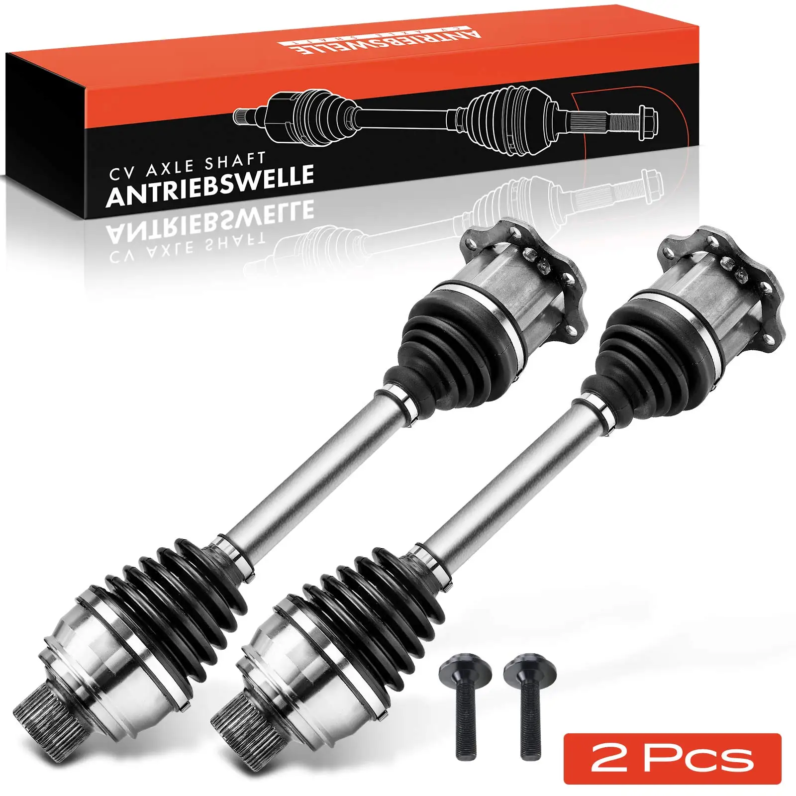 Frankberg 2x Aandrijfas Vooras Links Rechts voor Audi A6 Allroad Avant Sportback A7 Sportback A8 Q5 4G0407451BX