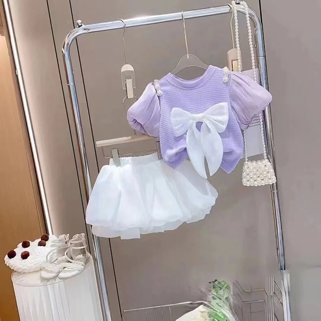 Ensemble de vêtements d'été pour filles, tenue pour enfants trempés, 2 pièces, à la mode, nouvelle collection 2024