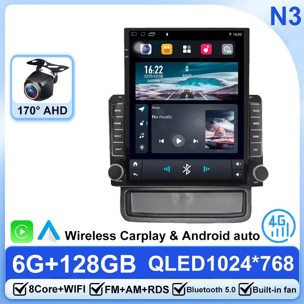 9.7 inch Android 15 Voor Renault Trafic 2 Voor Opel Vivaro EEN Voor Nissan primastar 2006-2014 Auto Radio auto multimedia speler GPS